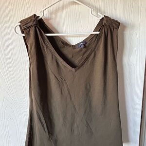 GAP Olive Brown V-Neck Tank Top